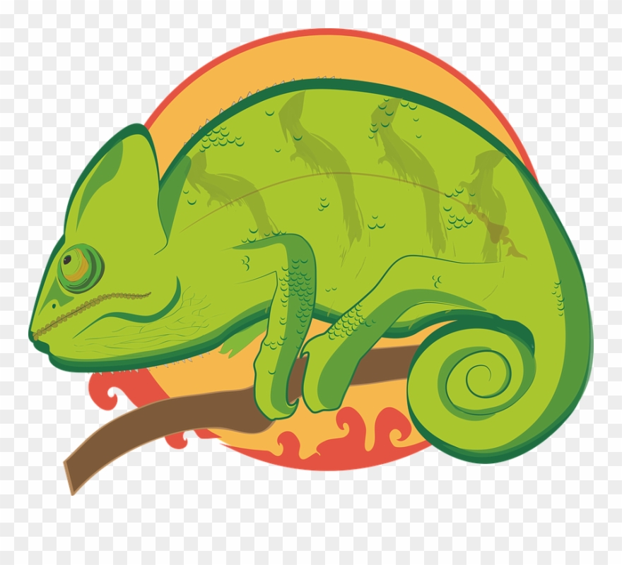 Svg Free Stock Chameleon Clipart Reptile - Chameleons - Png Download