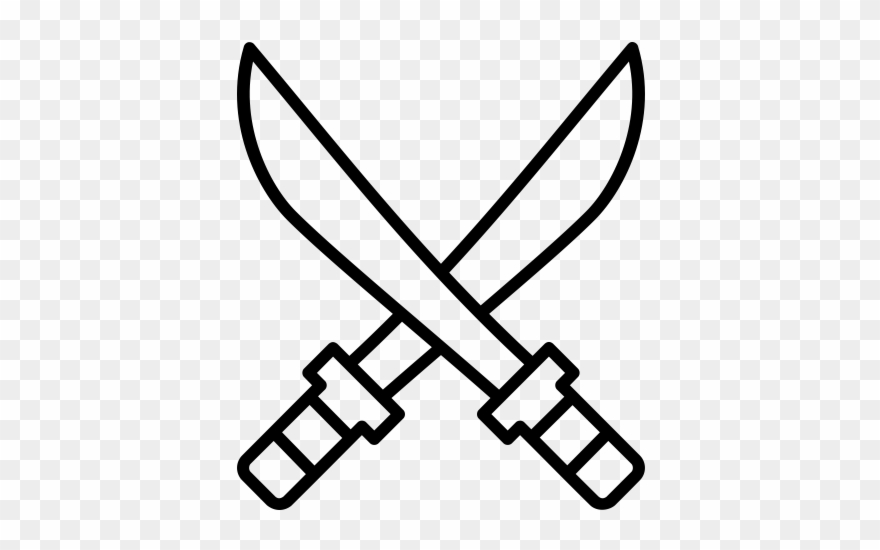 Crossed Swords Rubber Stamp - Post Office Clipart Black And White - Png Download