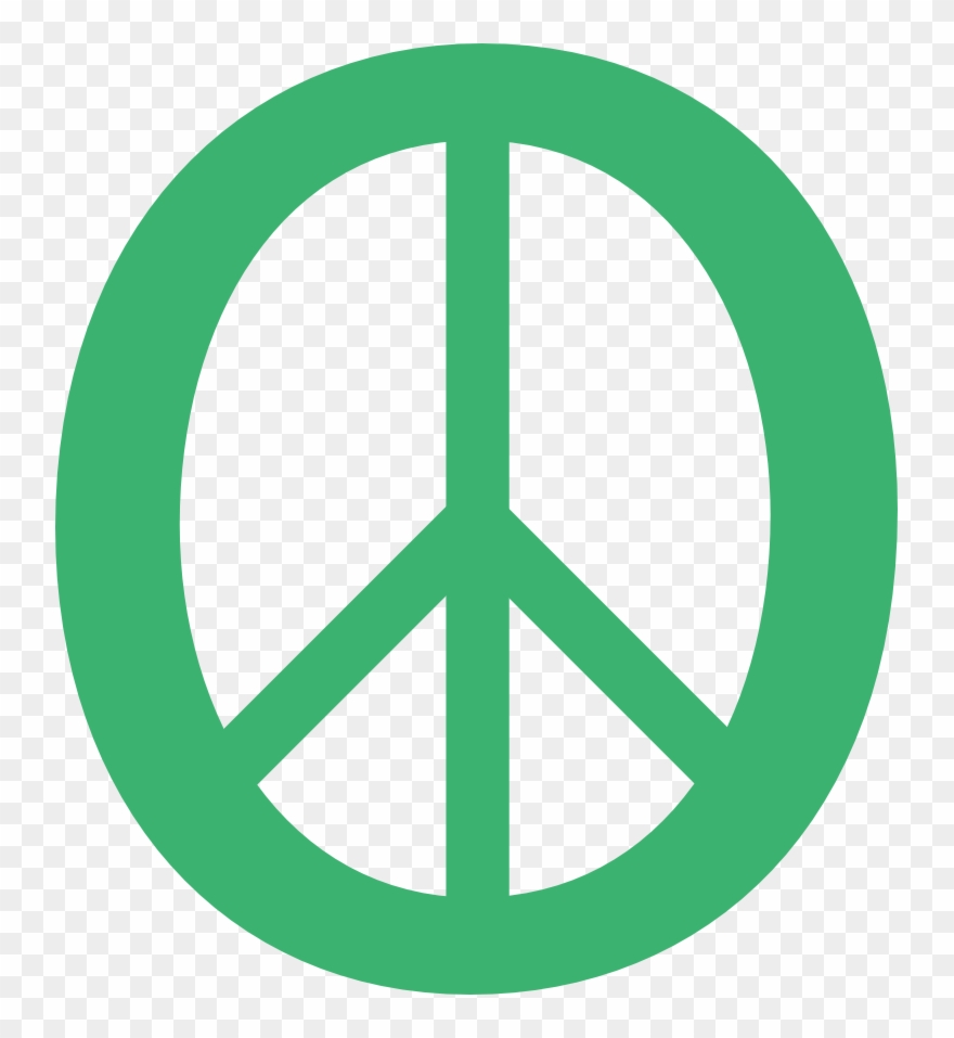 Irish Flag Clip Art - Pink Peace Sign Png Transparent Png