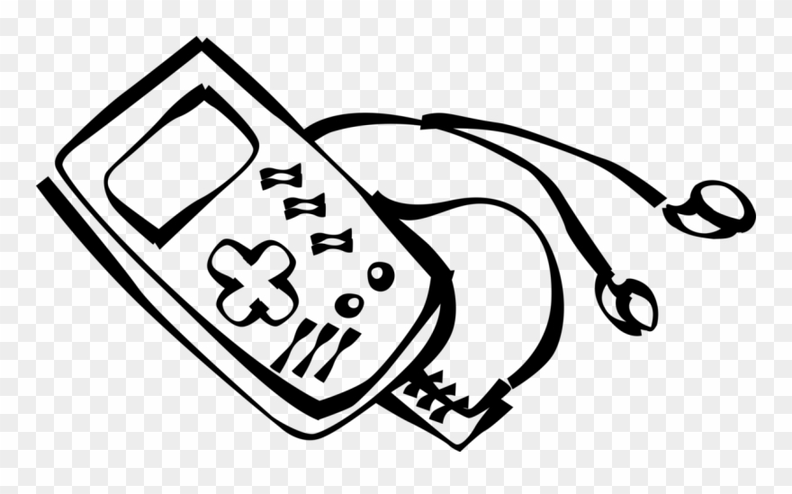 Vector Illustration Of Videogame Player Console With - Video Game Clipart