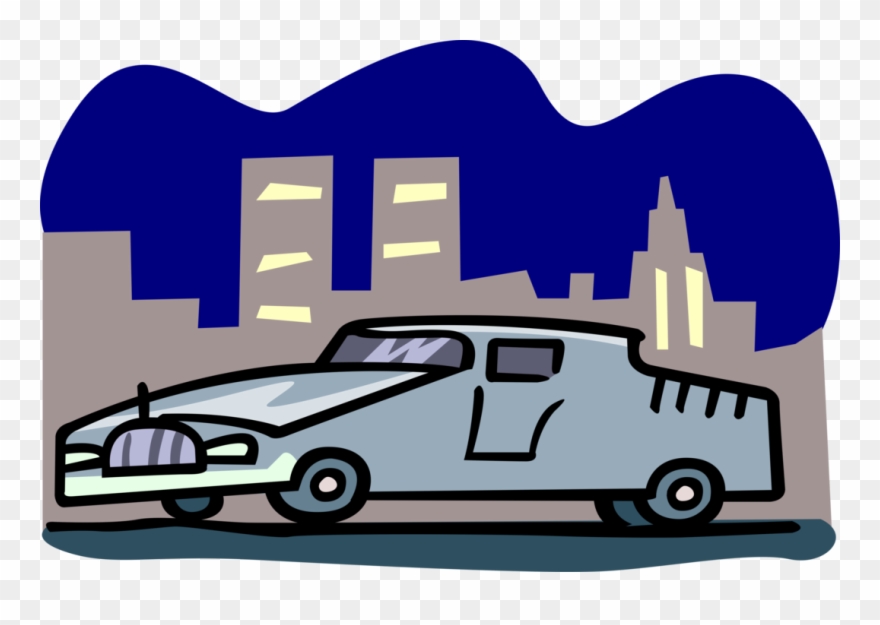 Limo Vector Clip Art - Limousine - Png Download