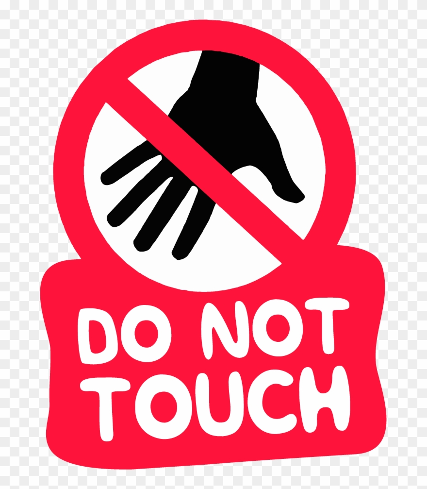 The "do Not Touch" Sticker - Do Not Touch Women Clipart