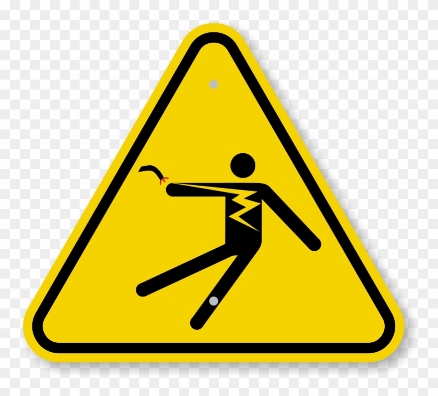 Zoom - Buy - Electric Shock Warning Symbol Clipart