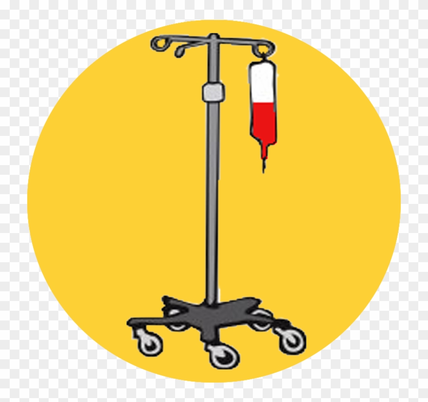 Intravenous Infusion Of Antibiotics, Tpn Or For Hydration Clipart