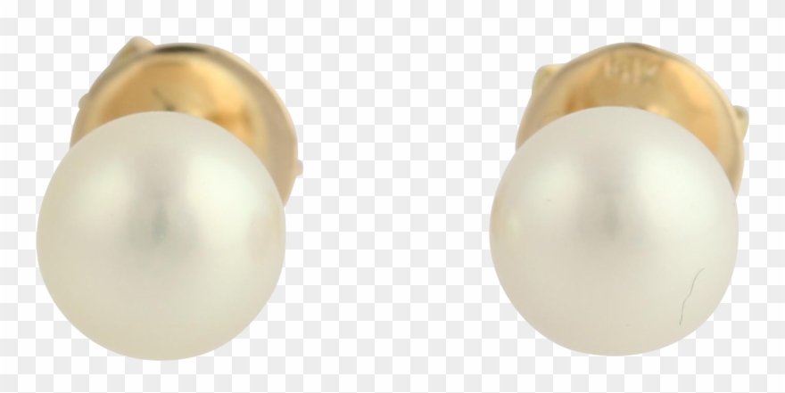 Classic Cultured Pearl Earrings - Pearl Clipart