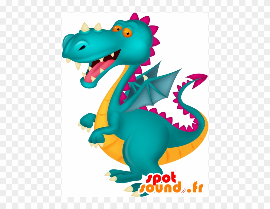 Gigante Mascote Engraçada Do Dragão - Tohyokun New Spotsound Masot Yuru-chara Brown Clipart