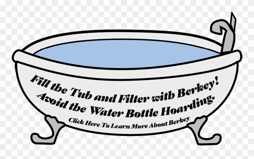 How To Provide Your Household With Clean Water For - Bathtub Clip Art - Png Download