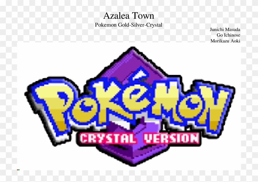 Azalea Town- Pokemon Gold/silver/crystal Sheet Music - Pokémon Crystal Version Reproduction Nintendo Game Clipart