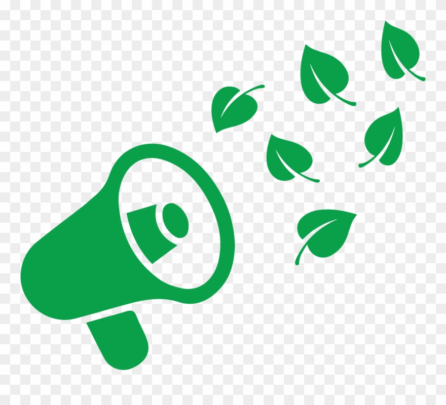 A Megaphone Spreading Leaves - News Clipart