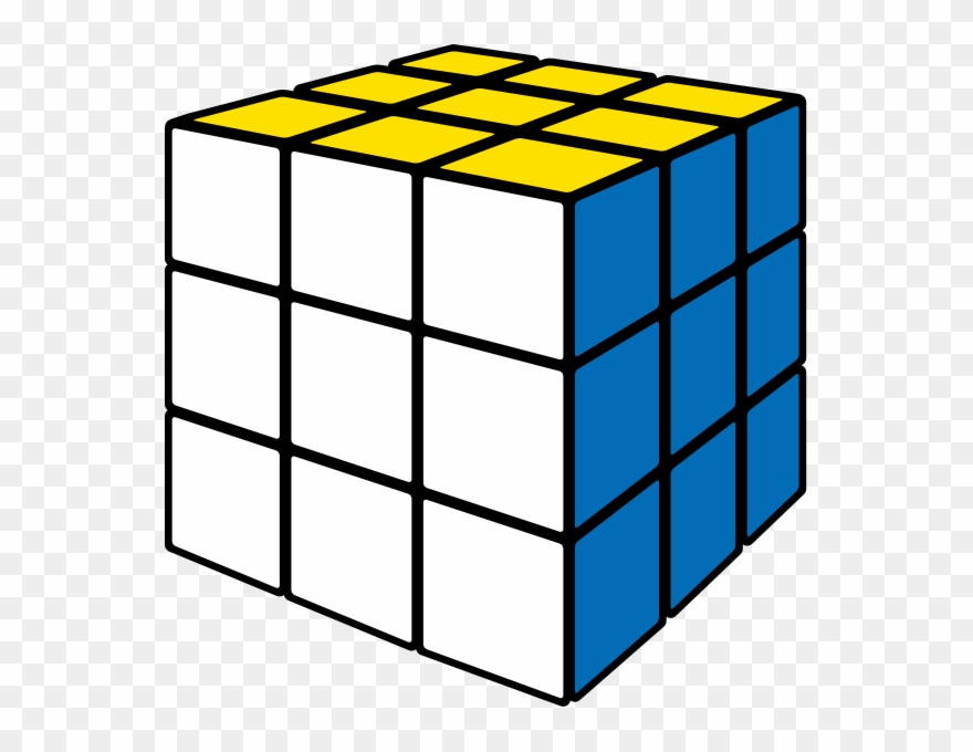 Rubiks Cube White - Cube Png Clipart