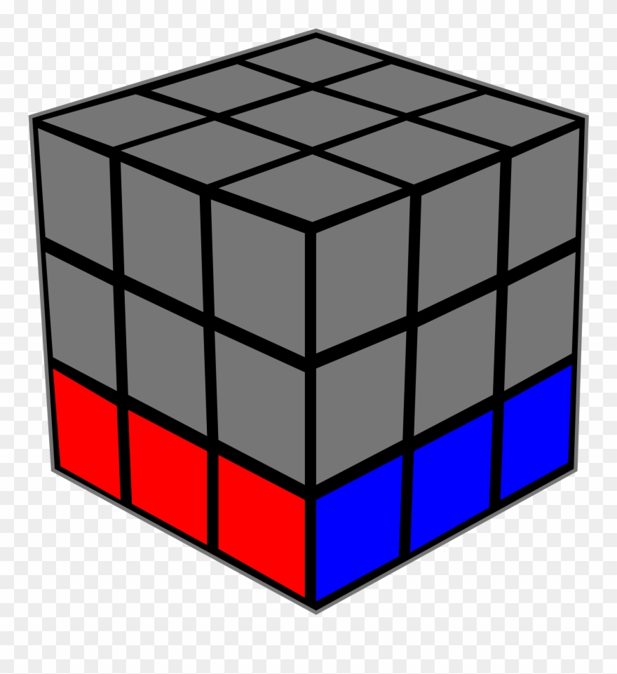 Open - Rubix Cube Public Domain Clipart