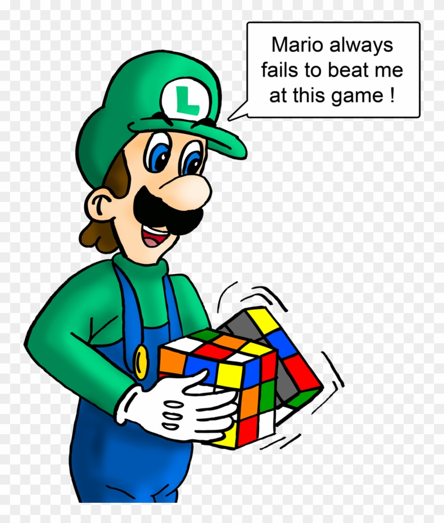 Rubiks4life On Twitter - Cartoon Solving Rubix Cube Clipart