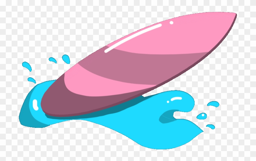 Hi Bye Wave Hi Hey Hello Goodbye Bye Tchau - Animated Surf Board Gif Clipart