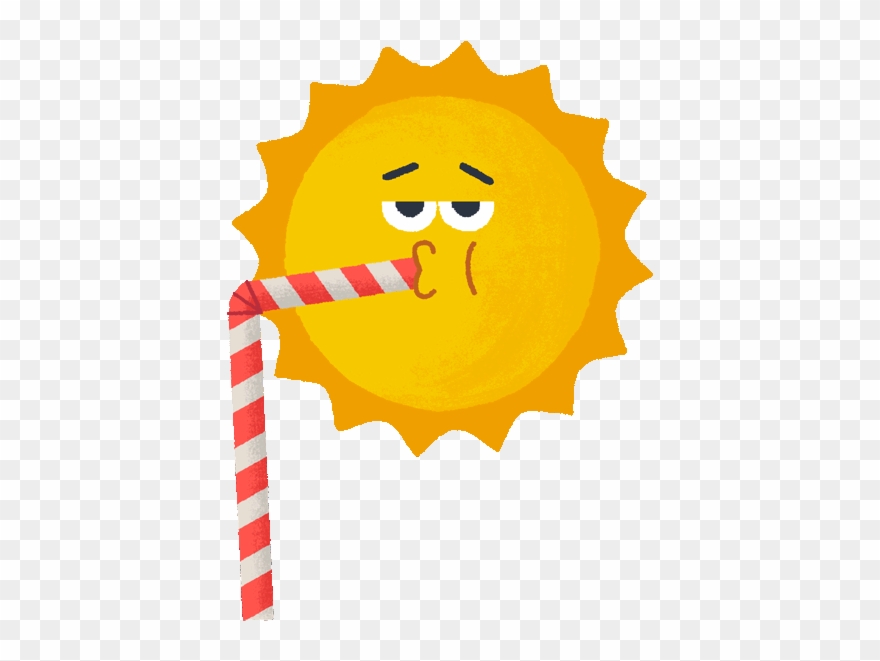 Weather Drinking Sticker By Mauro Gatti - Gif Clipart