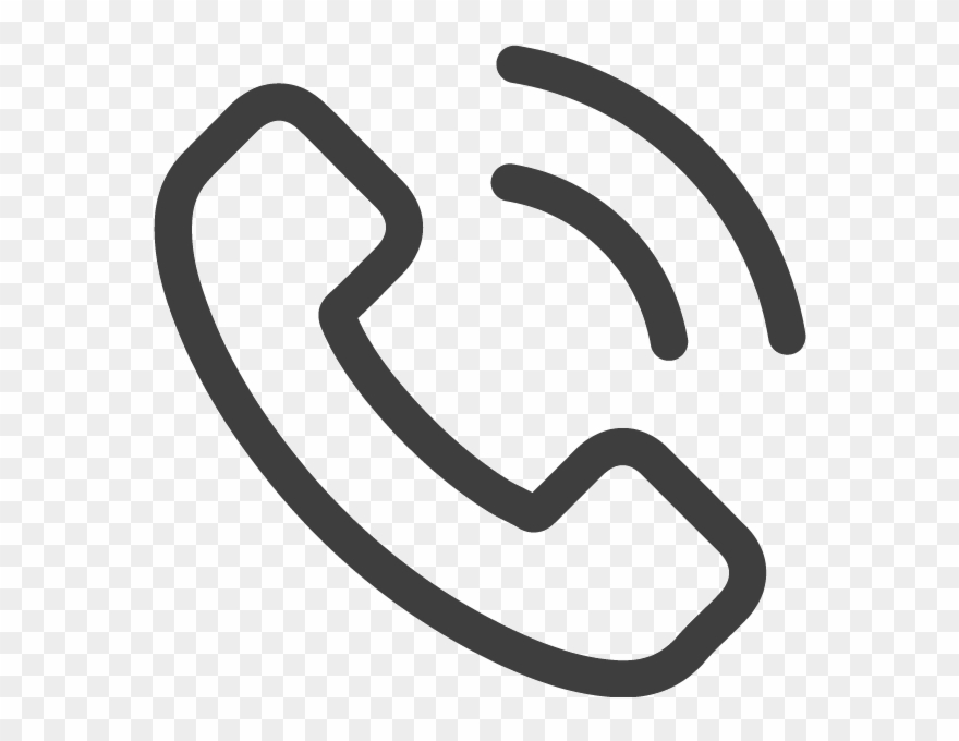 Phone Icon - Line Phone Icon Png Clipart