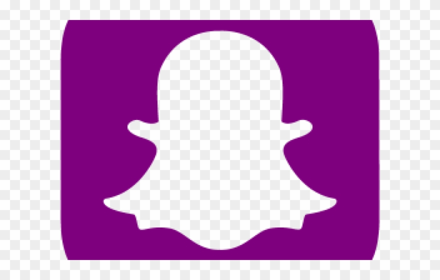 Snapchat Clipart Purple - Snapchat Grey Logo Png Transparent Png