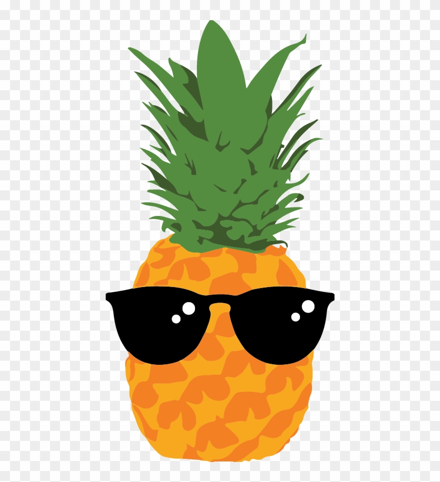 Businesses Can Choose To Participate In The Fruit Challenge - Pineapple With Sunglasses Clipart - Png Download