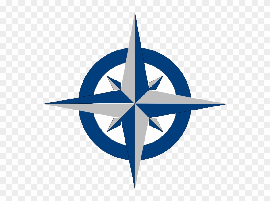 Compass Rose Blue Clipart