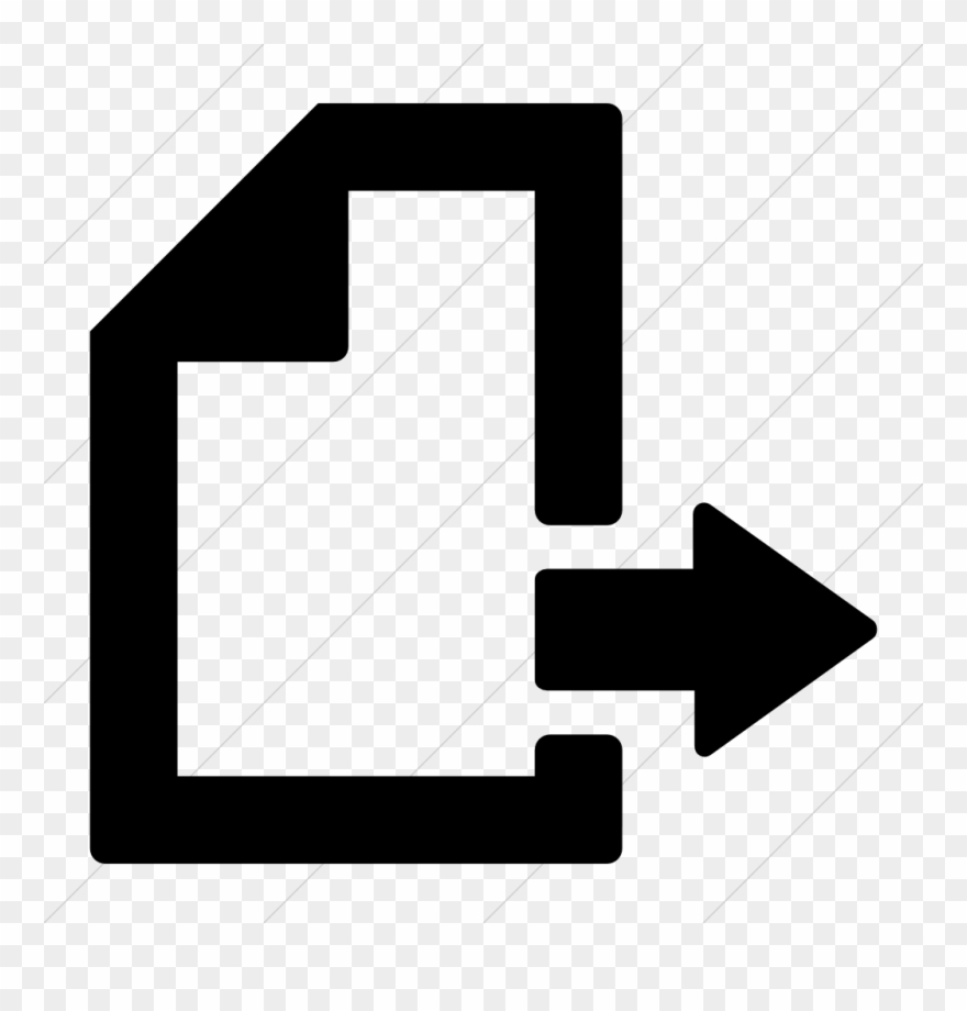 Icon Export - Export Black Icon Png Clipart