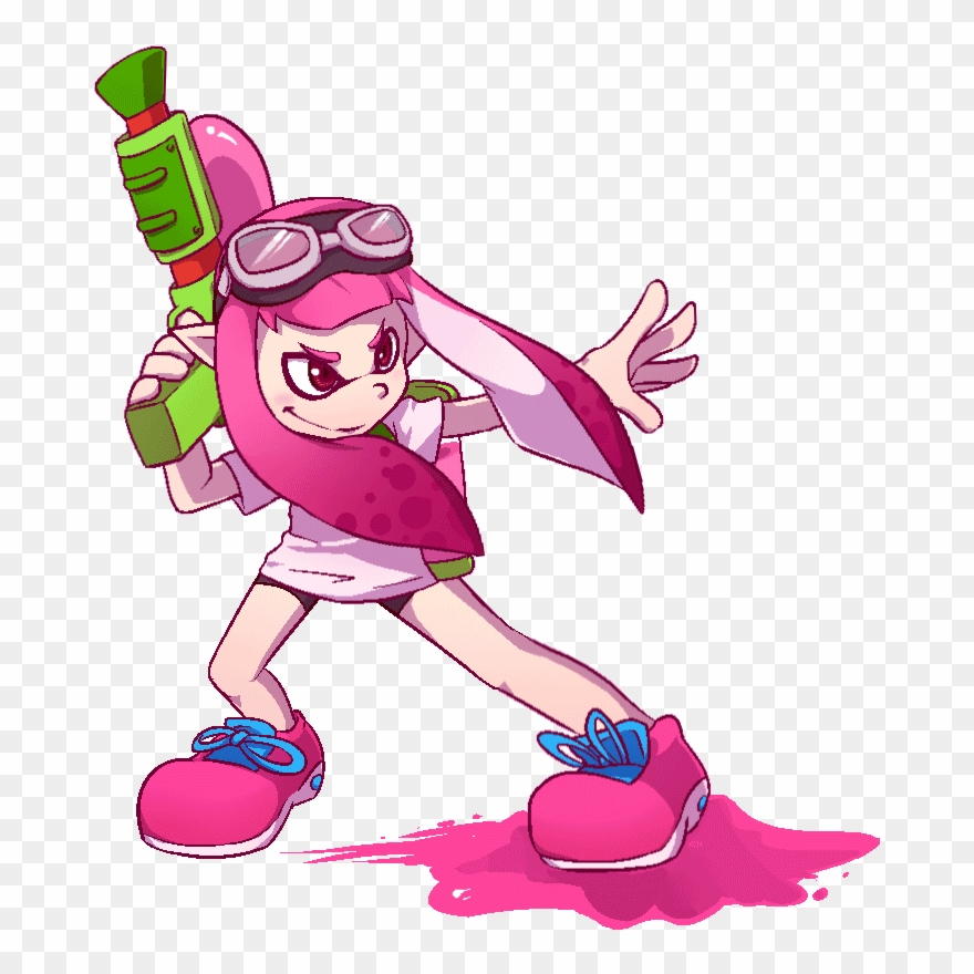 Yoshi's Woolly World Super Smash Bros - Splatoon Fanart Gif Clipart