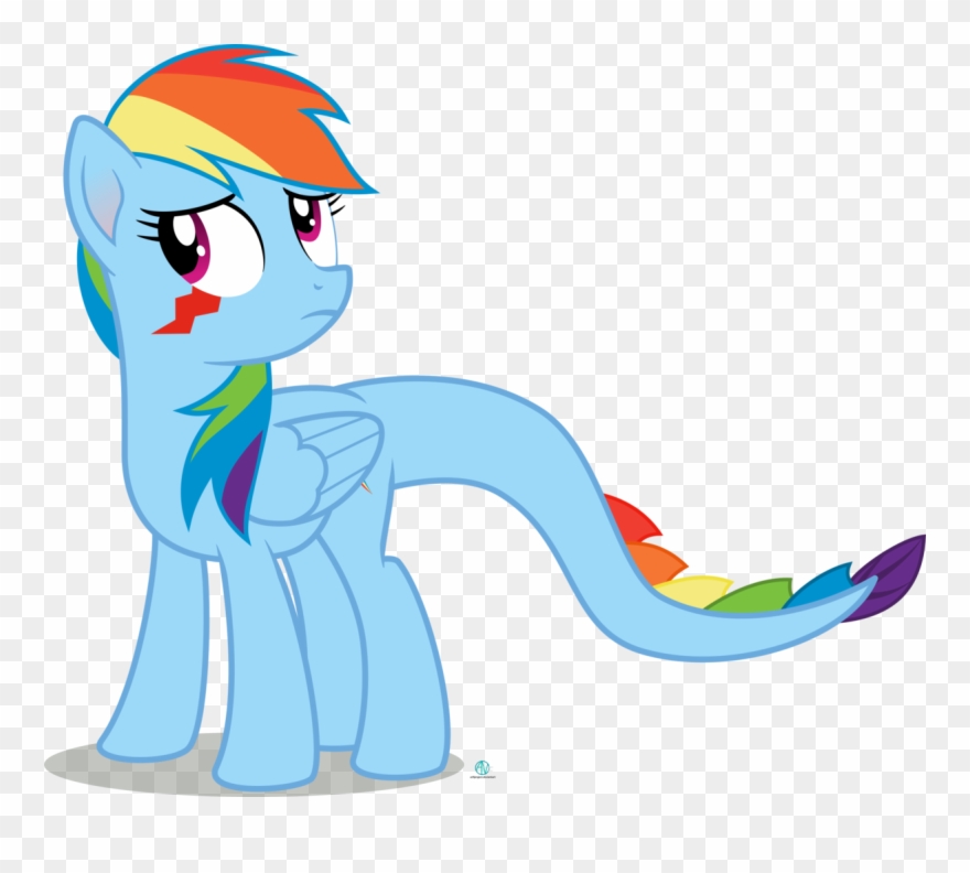 Artist Arifproject Cute - Mlp Rainbow Dash Scared Png Clipart