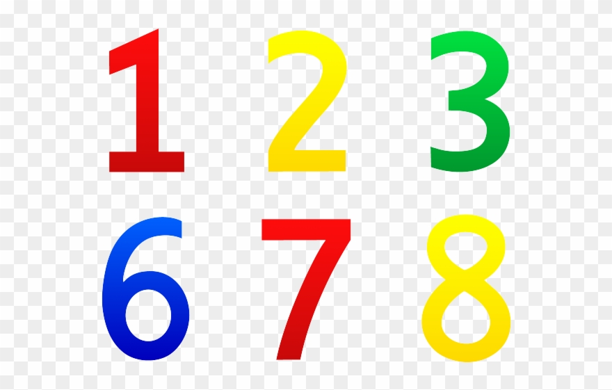Set Of 9 Cliparts - Numbers Clip Art 0 To 10 - Png Download