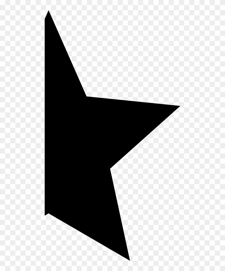 Half Star Shape Comments - Portable Network Graphics Clipart