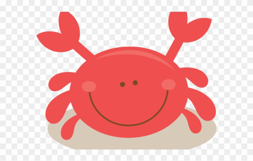 Crab Clipart Happy Crab - Portable Network Graphics - Png Download