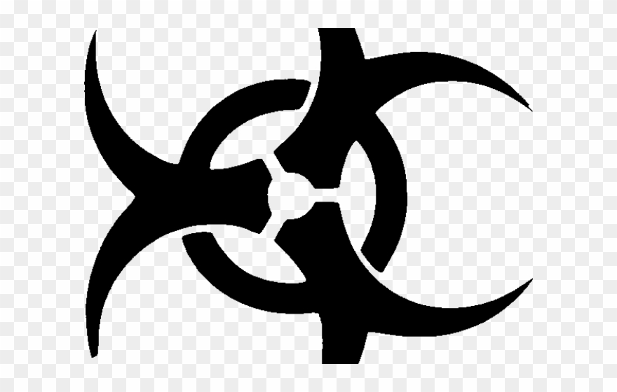 Biohazard Symbol Clipart Official - Radioactive Tattoo Design - Png Download