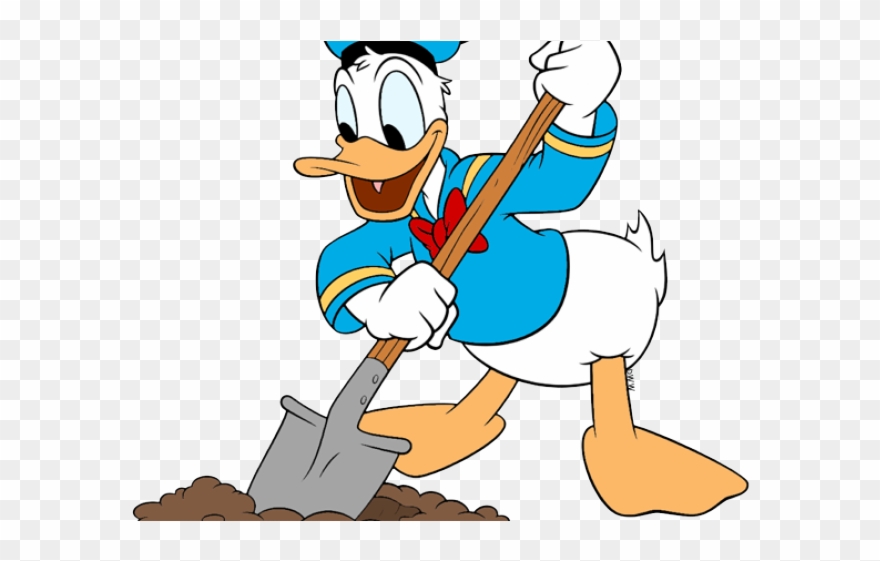 Donald Duck Clipart Donel - Donald Duck Shovel - Png Download