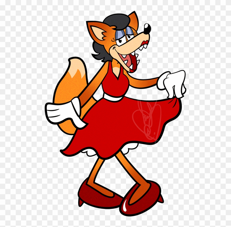 Here's My Cuphead Oc, Vicky Sin She's A Fox Girl Who - Dancing Bear Grateful Dead Meaning Clipart