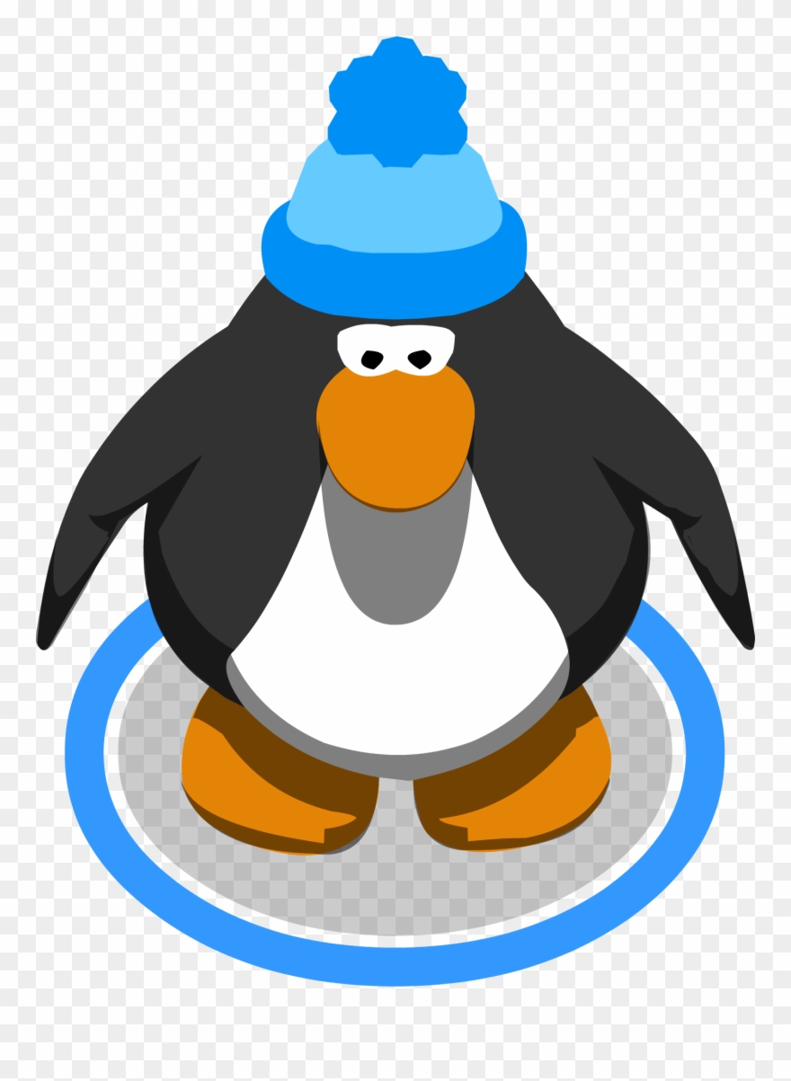 Blue Pom Pom Toque Ingame - Club Penguin Sombrero Png Clipart