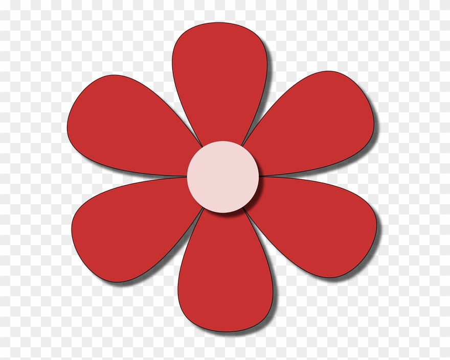 Paper Flowers - Imagenes De Siluetas De Flores Clipart