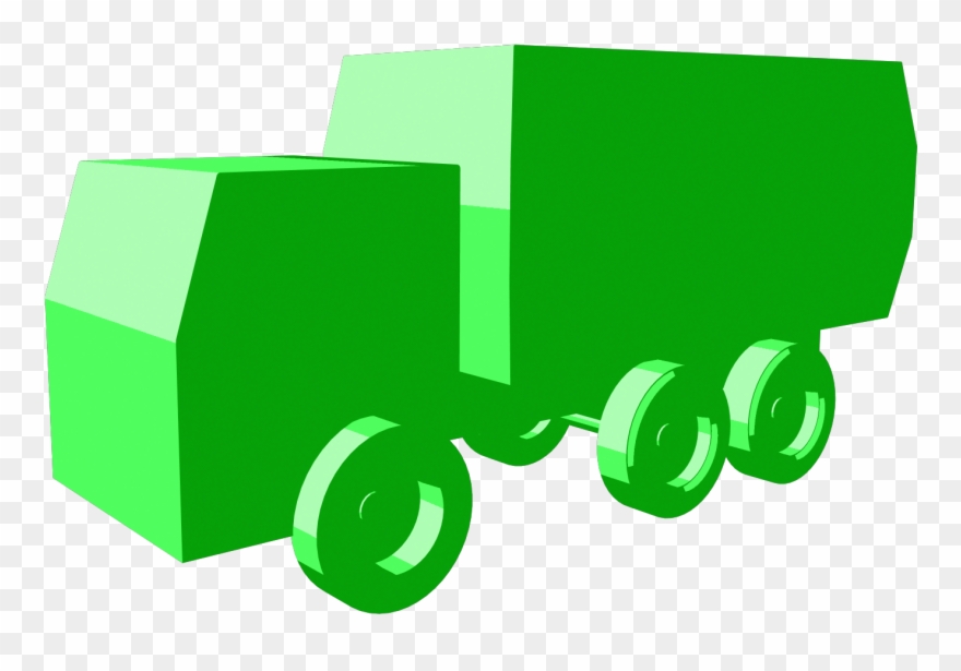 This Truck Below Is Using A Two Tone Cell Shading, - Truck Clipart