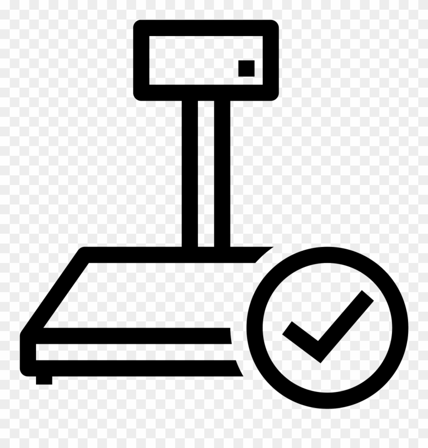 This Appears To Be A Trapezoid On Top Of A Rectangle - Industrial Weight Scale Vector Clipart