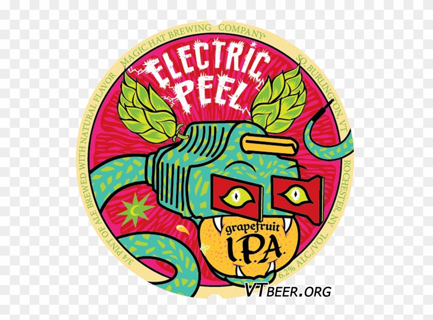 [ Img] - Magic Hat Beer, Electric Peel, Grapefruit Ipa - 12 Clipart