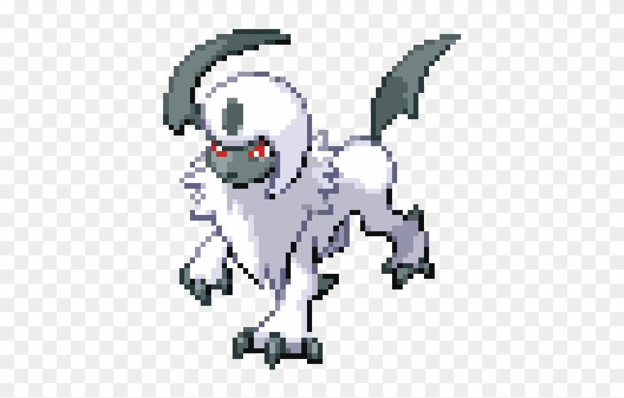 Minecraft Pixel Art Absol Clipart