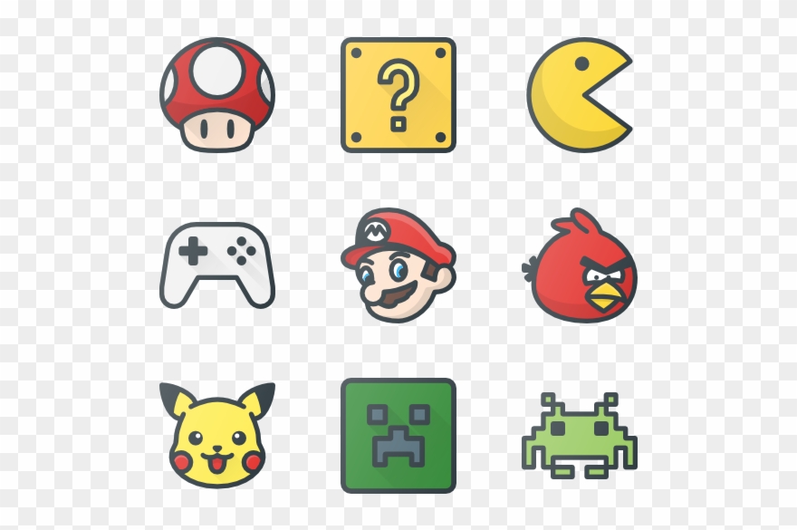 Video Games - Icons Videogames Clipart