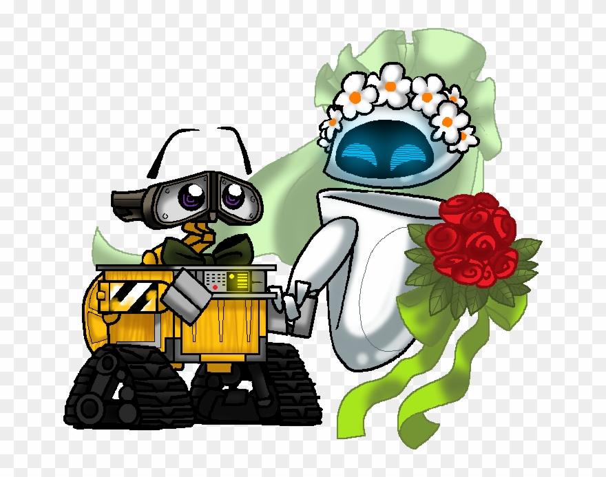 Business & Finance - Wall E And Eve Wedding Clipart