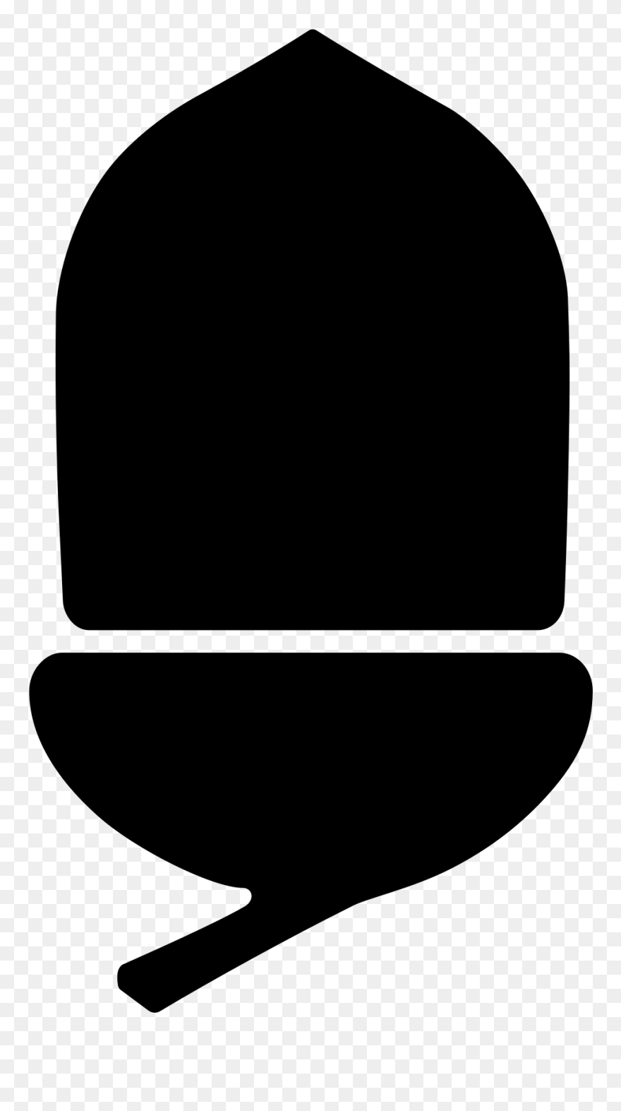Acorn Svg Black Clipart