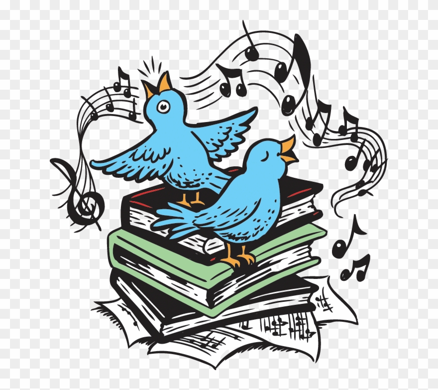 09 Singing Birds - Library Clipart