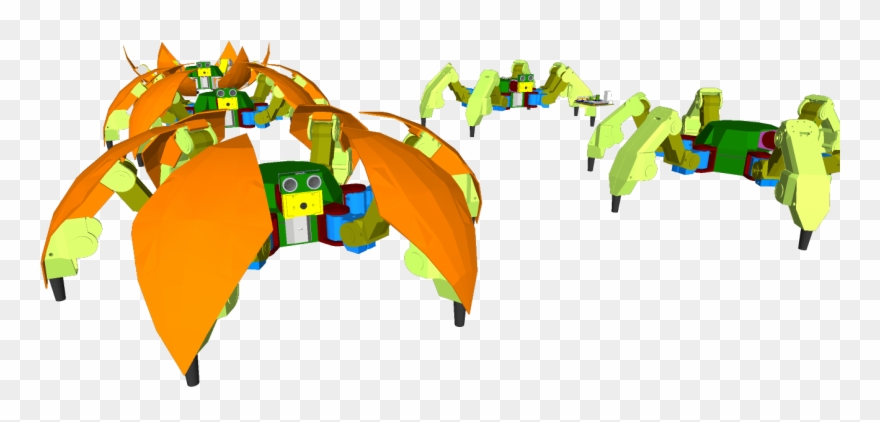 3d Printed Hexapod Robot Robonoid H1 Design Concept - Illustration Clipart