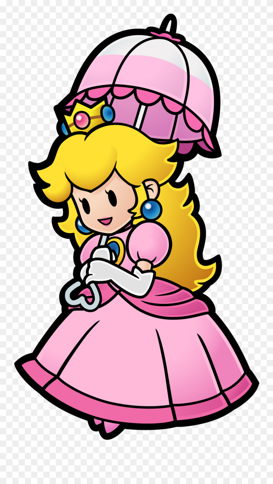 But On The Flipside Of Things We Have Abilities Like - Princess Peach Paper Mario Clipart