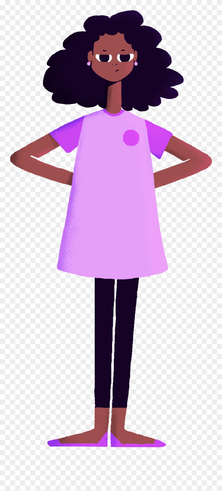 Lucy Angry Hands On Hips - Illustration Clipart