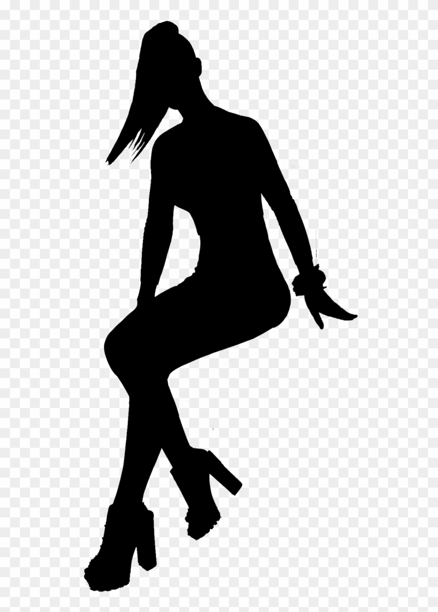 Silhouette Clipart Human Behavior Shoe - Illustration - Png Download