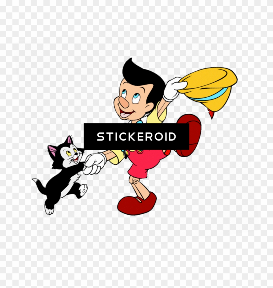 Pinocchio Dancing With Figaro Clipart