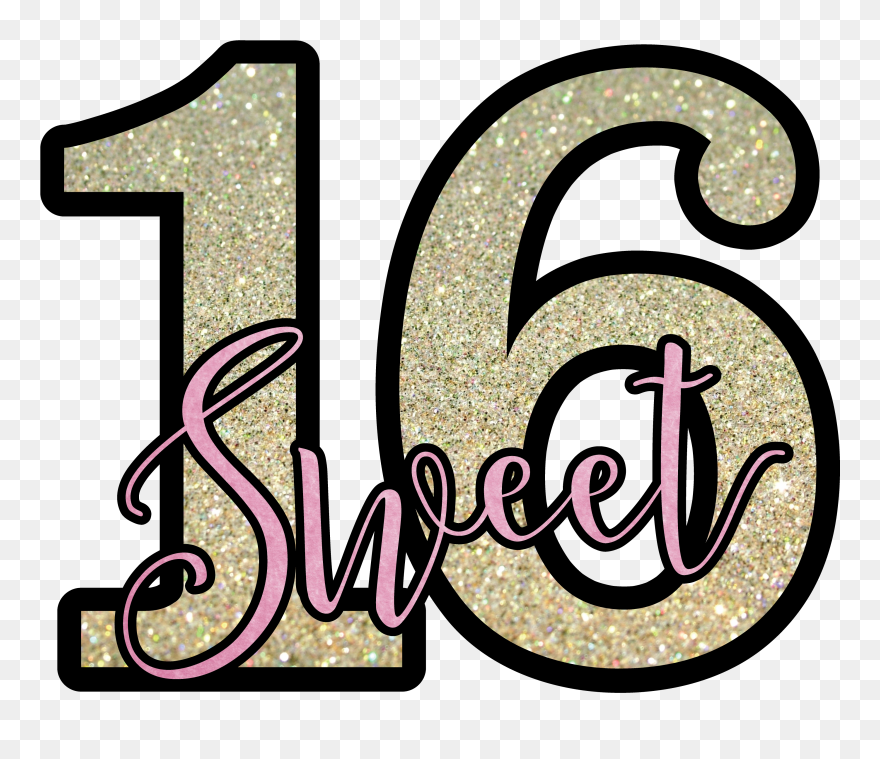 Sweet, Sixteen, Sweet-sixteen, Birthday, Party, Girl - Free Sweet Sixteen Clipart - Png Download