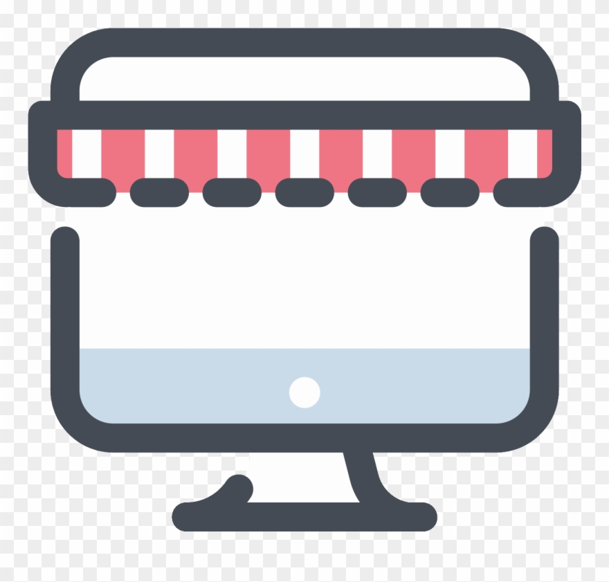 Shopping Icon Free Download - Online Shop Icon Png Clipart