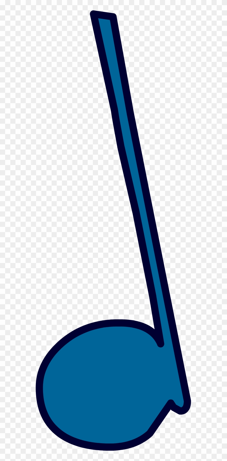 Dotted Half Note Clip Art - Quarter Note - Png Download