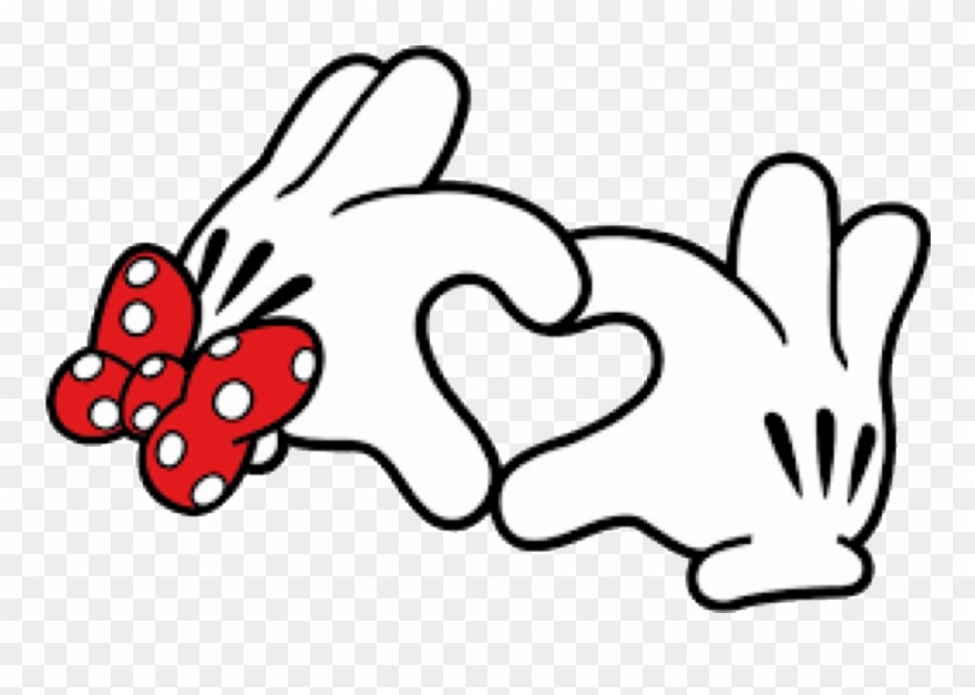 Minnie Mouse Hands Heart Clipart